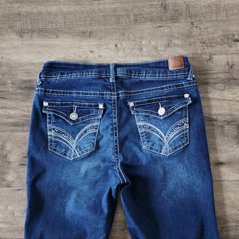 Wallflower Luscious Curvy Bootcut Blue Jean Size 7 - Picture 9 of 16